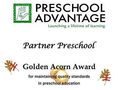 Preschool Advantage's Golden Acorn Award